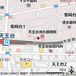 天王台消化器病院周辺の地図