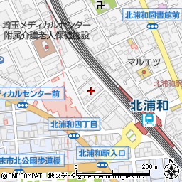 埼玉県さいたま市浦和区北浦和4丁目7周辺の地図