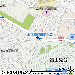福岡中学校入口周辺の地図
