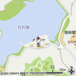 宮沢湖（レイクサイドパーク宮沢湖）周辺の地図