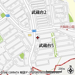 埼玉県日高市武蔵台5丁目19-2周辺の地図