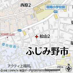 埼玉県ふじみ野市松山周辺の地図