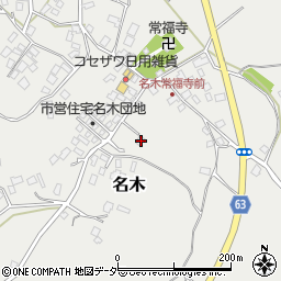 千葉県成田市名木863周辺の地図