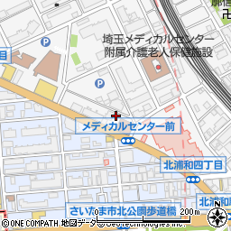 ヤマト運輸北浦和西口宅急便センター周辺の地図