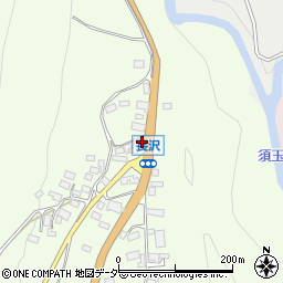 山梨県北杜市高根町長澤458周辺の地図