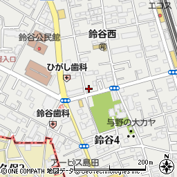 埼玉県さいたま市中央区鈴谷7丁目3-6周辺の地図