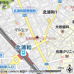 ほぐし屋一寸法師北浦和店周辺の地図