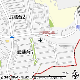 埼玉県日高市武蔵台5丁目22周辺の地図
