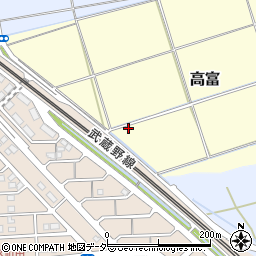埼玉県吉川市高富562周辺の地図