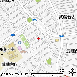 埼玉県日高市武蔵台5丁目4-4周辺の地図
