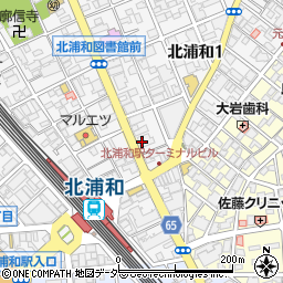 武蔵野銀行北浦和支店 ＡＴＭ周辺の地図
