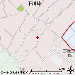 埼玉県飯能市下川崎162周辺の地図