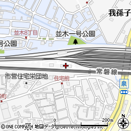 東日本旅客松戸電車区我孫子派出所周辺の地図