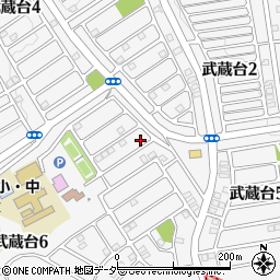 埼玉県日高市武蔵台5丁目4-2周辺の地図