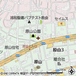 セブンイレブン浦和原山３丁目店周辺の地図