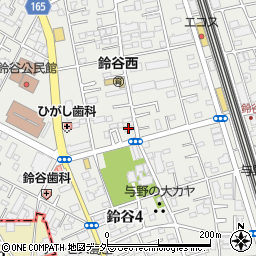 埼玉県さいたま市中央区鈴谷7丁目3-37周辺の地図