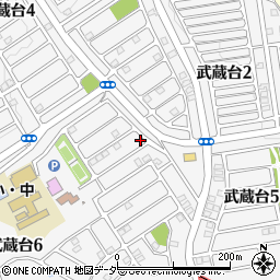 埼玉県日高市武蔵台5丁目4-1周辺の地図