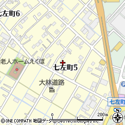 埼玉県越谷市七左町5丁目125周辺の地図