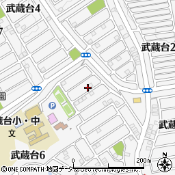 埼玉県日高市武蔵台5丁目3-4周辺の地図