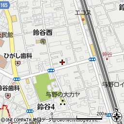 埼玉県さいたま市中央区鈴谷7丁目2-4周辺の地図