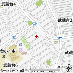 埼玉県日高市武蔵台5丁目3-3周辺の地図