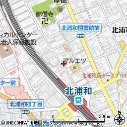 うさぎ薬局　北浦和店周辺の地図
