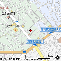 居宅介護支援事業所あさがお東浦和周辺の地図