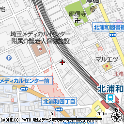 トヨタレンタリース埼玉北浦和駅前店周辺の地図