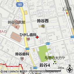 埼玉県さいたま市中央区鈴谷7丁目3-10周辺の地図