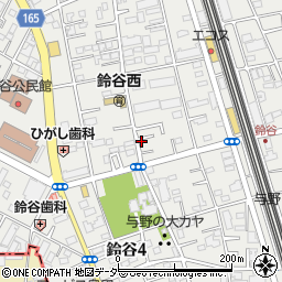 埼玉県さいたま市中央区鈴谷7丁目2-9周辺の地図