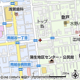 蒲生公民館入口周辺の地図