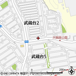埼玉県日高市武蔵台2丁目17周辺の地図