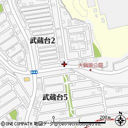 埼玉県日高市武蔵台2丁目17-8周辺の地図