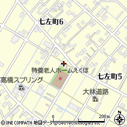 埼玉県越谷市七左町6丁目187周辺の地図