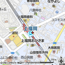 松屋上福岡店周辺の地図