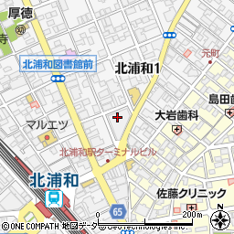 株式会社クイーンズ伊勢丹　北浦和店周辺の地図