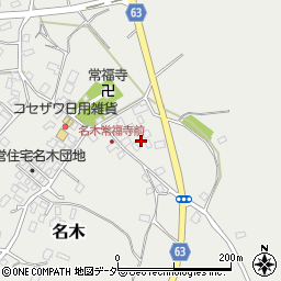 千葉県成田市名木818周辺の地図