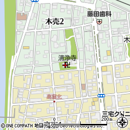 清浄寺周辺の地図