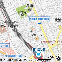 埼玉県さいたま市浦和区北浦和3丁目9周辺の地図
