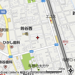 埼玉県さいたま市中央区鈴谷7丁目2周辺の地図