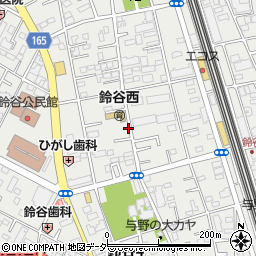 埼玉県さいたま市中央区鈴谷7丁目周辺の地図