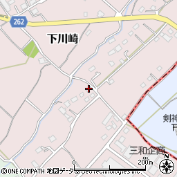 埼玉県飯能市下川崎141周辺の地図