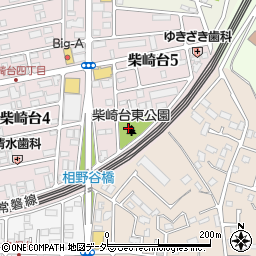 柴崎台東公園周辺の地図