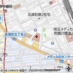 埼玉県聴覚障害者情報センター周辺の地図