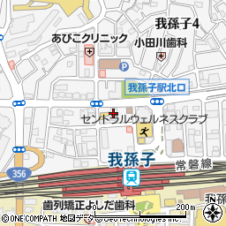 京葉銀行我孫子支店周辺の地図