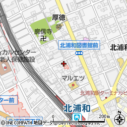 セブンイレブン北浦和駅東店周辺の地図