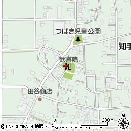 知手公民館周辺の地図