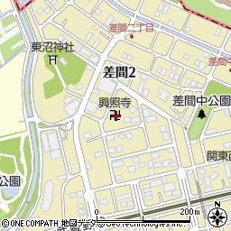 興照寺周辺の地図