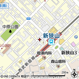 カラオケ モコモコ 新狭山店周辺の地図