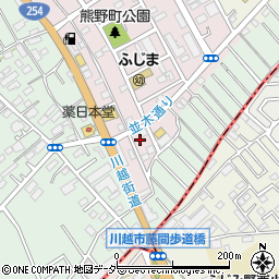 埼玉県川越市熊野町18-5周辺の地図